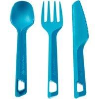 Outdoor Cutlery Set (knife, Fork, Spoon) - Blue