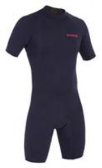 100 Men's 1.5mm Neoprene Shorty Surfing Wetsuit - Navy Blue