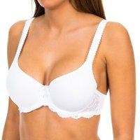 Playtex Bra Woman Flower Elegance Spacer Underwire x1, White, 42B