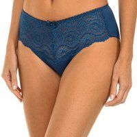 Playtex Ladies Flower Elegance Midi Lace Brief P04RA Navy Blue Small
