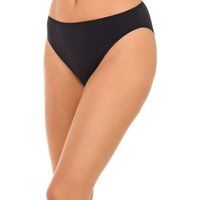 Playtex Bikini Brief Essential Cotton Women x2, Black, S