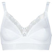 Playtex Feel Good Organic Cotton Bra P0AUA Wirefree Soft Full Bra White Size 36D