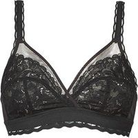 Playtex Bra Woman Classic Lace Support Recycled Soft Cup Bra x1, Black, 38B