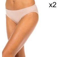 Unno DIM Basic Women/'s Brief Pack of 2, Beige (New Skin/New Skin 3UY), S/M