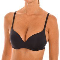 DIM Women/'s Padded Non Wire Invisifree x1 Bra, Black, 32B