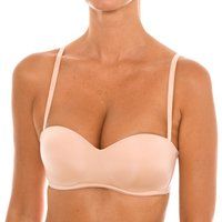 DIM Women/'s Bandeau Bra Non wire Invisifree x1 Bra, Beige, 34B