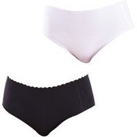 DIM Pack- 2 Body touch Culottes Panties D0A6L woman Black White