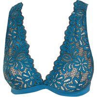 DIM Lace Bralette Bra with Rubber Bottom 00AKP for Women, Modern Design, Offers Comfort for Daily use and an Elegant Design Turquoise