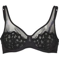 DIM Women/'s Embroidered Underwire x1 Bra, Black, 38C