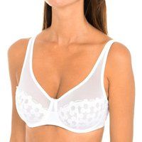 DIM Generous Broderie 00ASD Women/'s Underwire Bra White