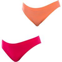 Dim Women/'s Oh Invisibilité x2 Briefs, Passion Corail/Spicy Rose, 34/36 (Pack of 2)