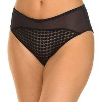 DIM Generous Elastic and Breathable Fabric Panties 00BUZ for Women Offers Comfort and Natural Movement Black