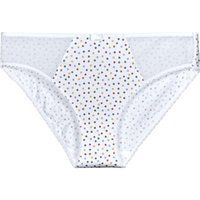 DIM  GENEROUS COTON BIO  women's Knickers/panties in White