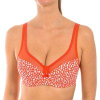 DIM Women/'s Generous Classic Underwire x1 Bra, Red with White Flowers, 38B