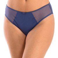DIM Women/'s Sans Couture Generous Organic Cotton x1 Brief, Blue, M