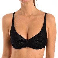 DIM Women/'s Underwire with Lace x1 Bra, Black, 38B