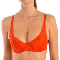DIM Women/'s Underwire with Lace x1 Bra, Red, 38B