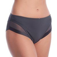 DIM Generous Panties with Tulle D0A63 for Women Dark Gray