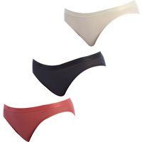 DIM Pack of 3 Les Pockets D4H00 Stretch Fabric Panties for Women Multicolored