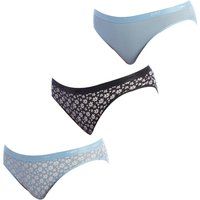 DIM Pack-3 Stretch Cotton Briefs D4C17 for Women Blue