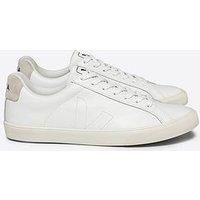 Veja Esplar Leather Extra Suede Lace Up Trainer White Mens UK 6 - 12