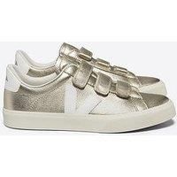 Veja Women'S Recife Logo Trainers - Metallic