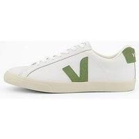 Veja Men'S Esplar Logo Trainers - White/Green