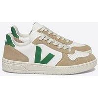 Veja Mens V-10 Trainers - Green/Brown