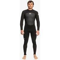 Quiksilver Mens Prologue 3/2mm Back Zip GBS Wetsuit - Black