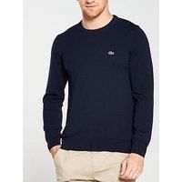 Lacoste Crew Neck Jumper Navy
