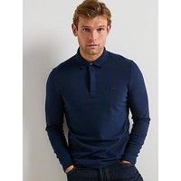Lacoste Long Sleeve Paris Polo Shirt - Dark Blue