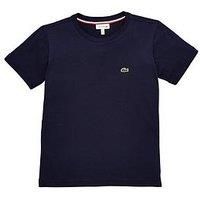 Lacoste Classic Boys Short Sleeve TShirt  Navy Blue