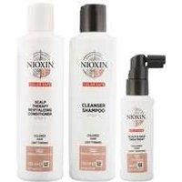 Nioxin 3D Care System System 3, 3 Part System Kit For Colored Hair With Light Thinning  Haircare