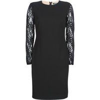 Lauren Ralph Lauren  LACE PANEL JERSEY DRESS  women's Dress in Black
