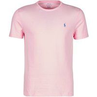Polo Ralph Lauren  T-SHIRT AJUSTE COL ROND EN COTON LOGO PONY PLAYER  men's T shirt in Pink