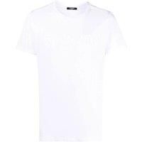 Balmain Men's Paris Embossed Logo White T-Shirt | Size: Large