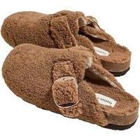 Faux Fur Shearling Birkenstock Inspired Clog Mules! - Black