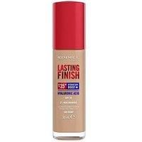 Rimmel Lasting Finish 35Hr Foundation 700 Ebony, Full Coverage, Hydrating, SPF20, Hyaluronic Acid, Vitamin E, 2% Niacinamide, All Day Wear, Vegan, Cruelty Free