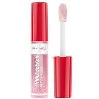 Rimmel Thrillseeker Glassy Gloss 250 Peachy Vibes, Hydrating Shine, Hyaluronic Acid, Anti-Oxidant Complex, Non-Sticky, Big Applicator, Healthy-Looking Lips, Delicious Scent, Vegan, Cruelty Free