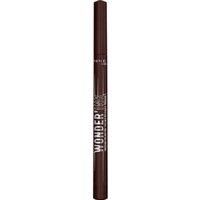Rimmel Wonder/'Ink Precision Liquid Eyeliner Pen, 002 Spiced Chestnut, Waterproof, Smudge-proof, Long-Lasting, Highly Pigmented Formula, True Matte Finish, Soft Felt Tip, Cruelty Free, Vegan