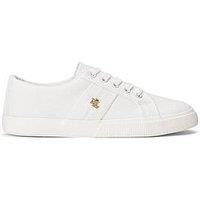 Lauren By Ralph Lauren Janson Ii-Canvas Sneakers - White