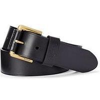 Polo Ralph Lauren Men's Leather Polo Dress Belt - Black - M/W34