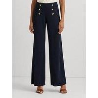 Lauren By Ralph Lauren Corydon Straight Leg Pant - Navy