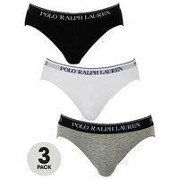 Polo Ralph Lauren 3 Pack Briefs - Black/White/Grey