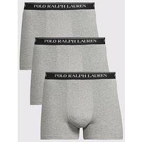 Polo Ralph Lauren 3 Pack Logo Trunks - Grey