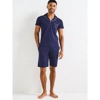 Polo Ralph Lauren Pipe Trim Pyjama Set - Navy