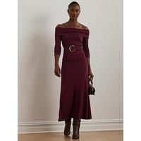 Lauren By Ralph Lauren Elowyn Long Sleeve Dress - Red