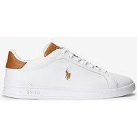 Polo Ralph Lauren Heritage Court Leather Trainers - White