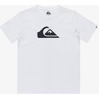 Quiksilver Boys Everyday Comp Logo Short Sleeve T-Shirt - White