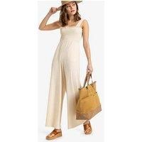 Roxy Womens Just Passing By Jumpsuit All-In-One - Beige